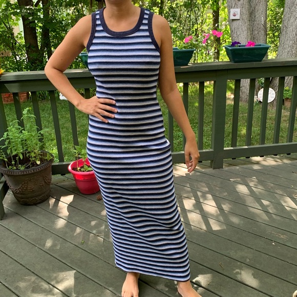 Urban Outfitters Dresses & Skirts - 3 for $20 🙂 vintage 90s striped ribbed maxi dress